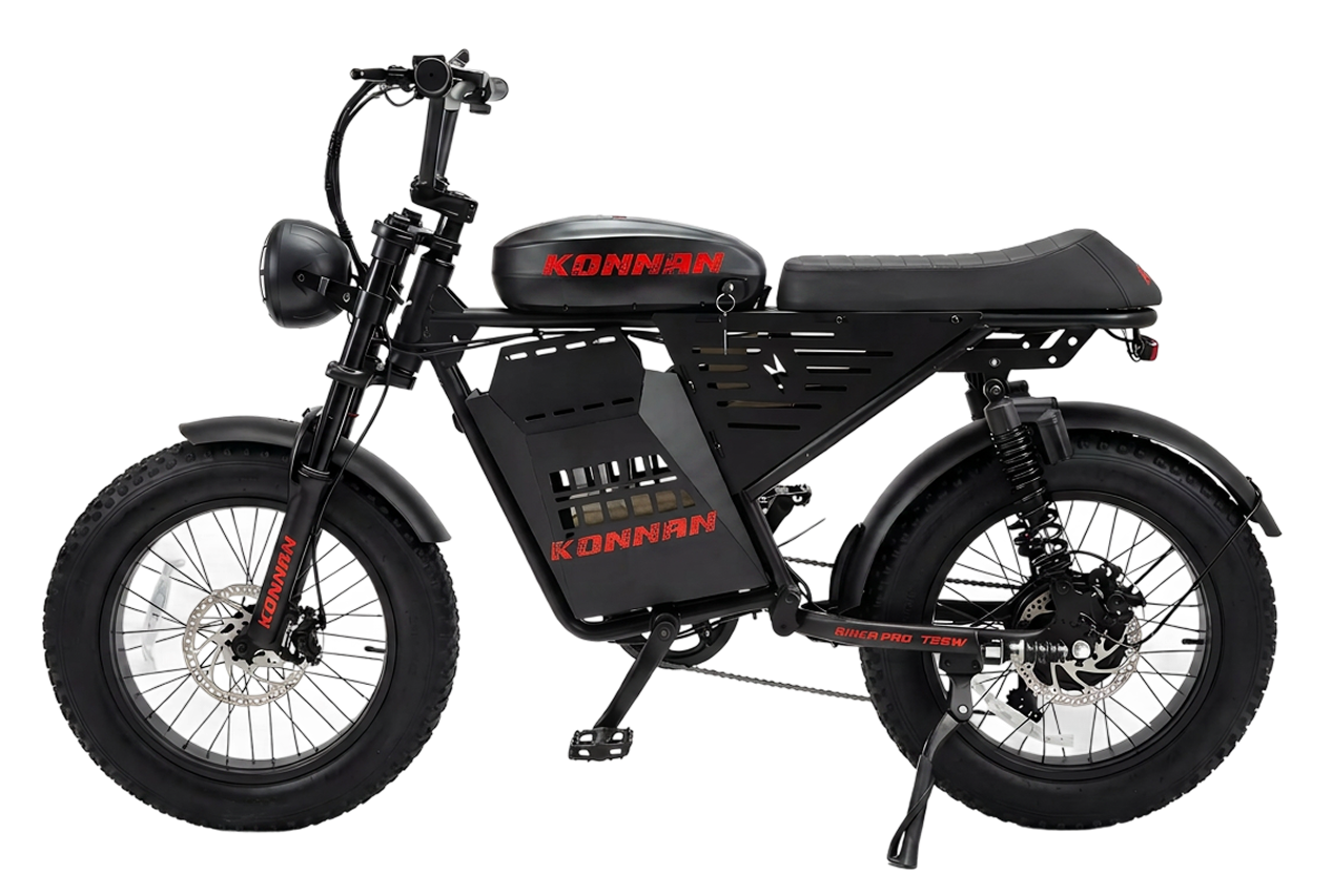 Bicicleta Elétrica Ride Pro 750W PRETO/VERMELHO
