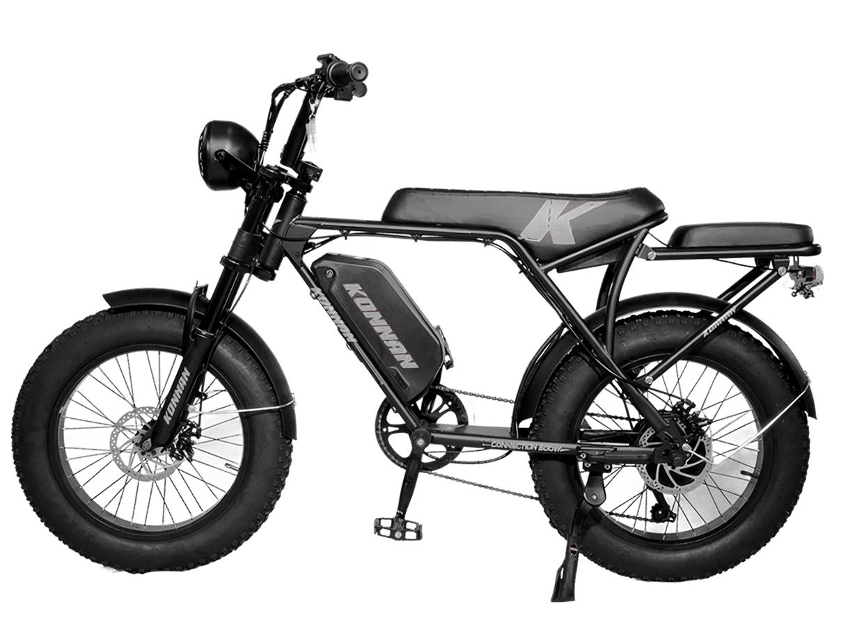 Bicicleta Elétrica Connection 500W PRETO/CINZA