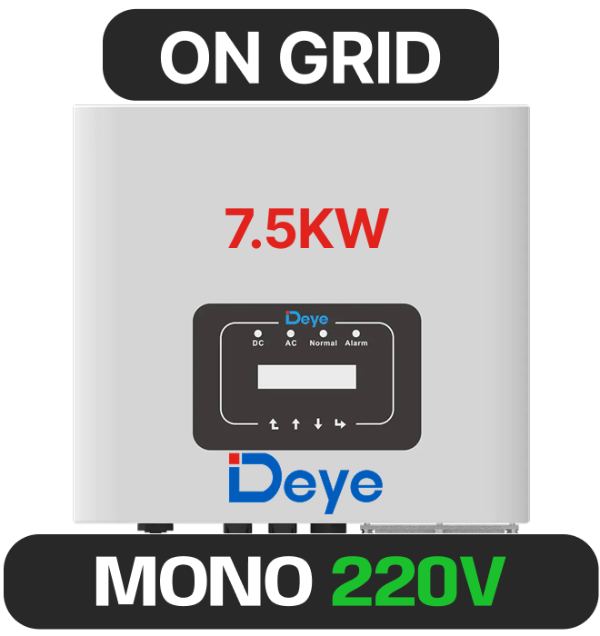 INVERSOR DEYE AFCI MONO 7.5KW 220V 2MPPT