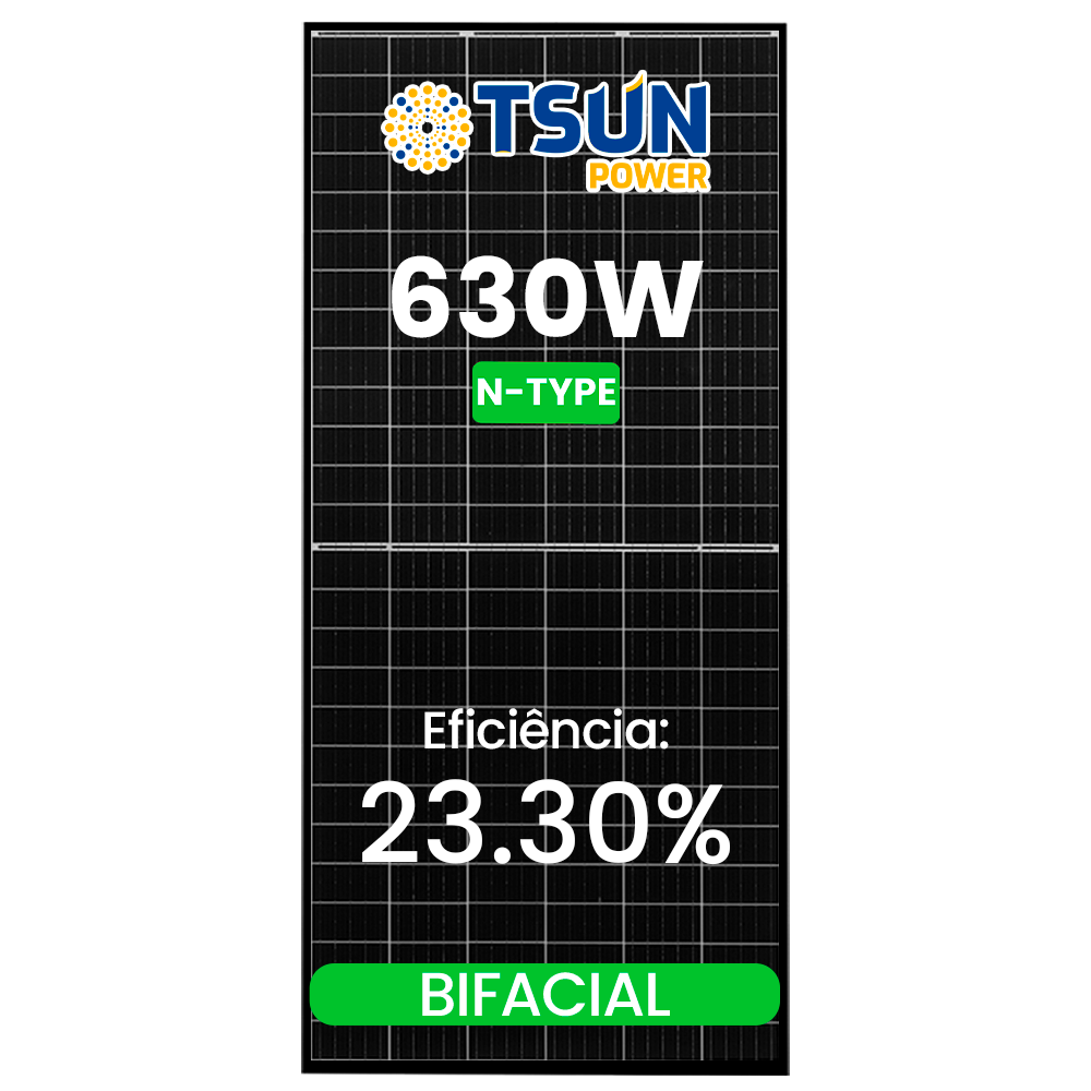 MODULO 630W N-TYPE TSUN BIFACIAL 30MM