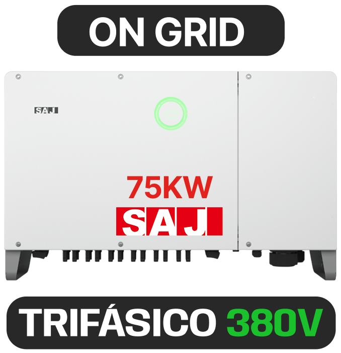 INVERSOR SAJ TRIF AFCI 75KW-C6-ON GRID 380V T6