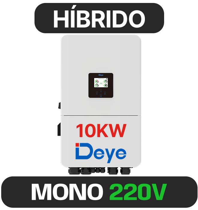 INVERSOR DEYE MONO HIBRIDO 10KW 220V 2MPPT