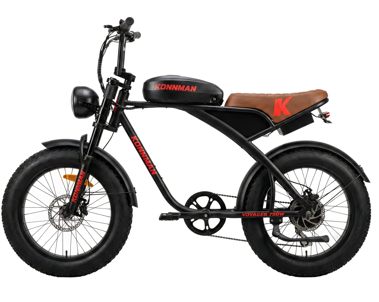 Bicicleta Elétrica Voyager 750W PRETO/VERMELHO