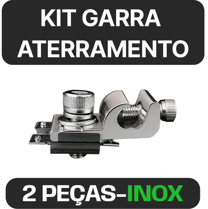 KIT GARRA DE ATERRAMENTO COM 2 PEÇAS