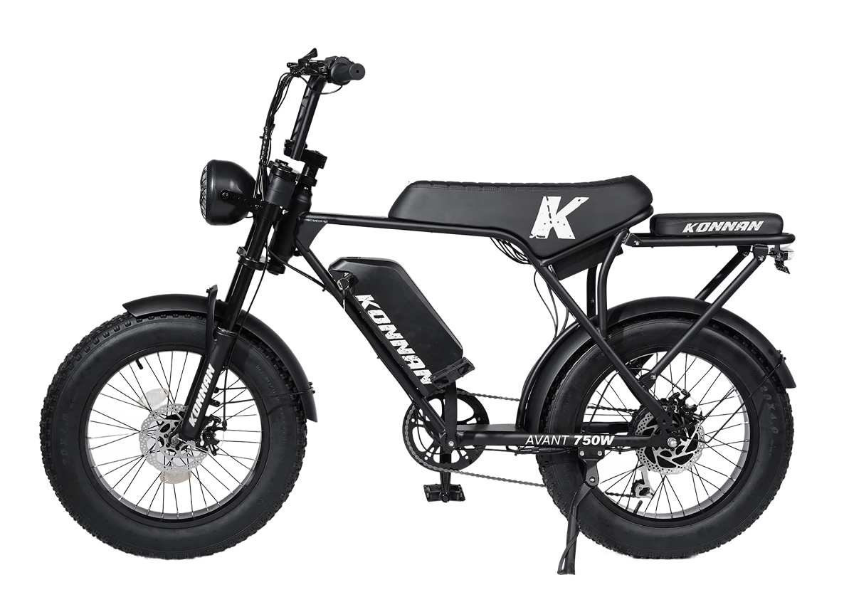 BICICLETA ELETRICA FAST TRAIL 750W PRETO/BRANCO BATERIA DE LITIO 48V MARCA KONNAN - PX-FT04