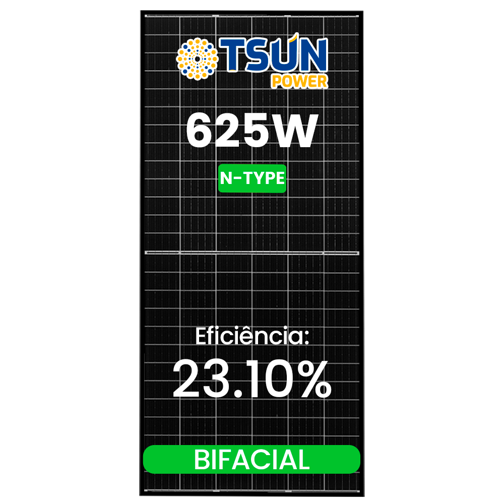 MODULO 625W N-TYPE TSUN BIFACIAL 30MM