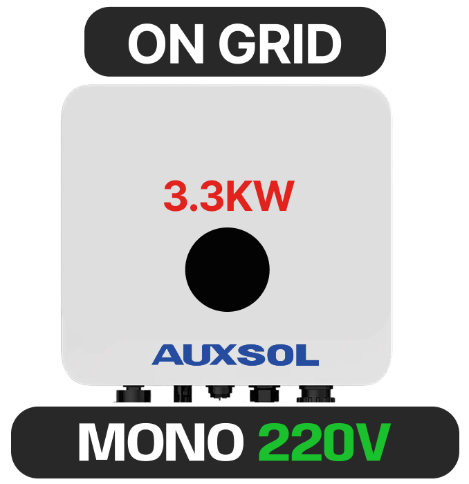 INVERSOR AUXSOL AFCI MONO 3.3KW 220V 1MPPT