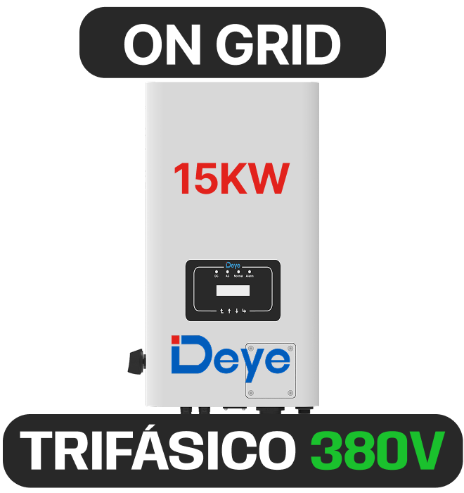 INVERSOR DEYE AFCI 15KW ON GRID 380V 2MPPT