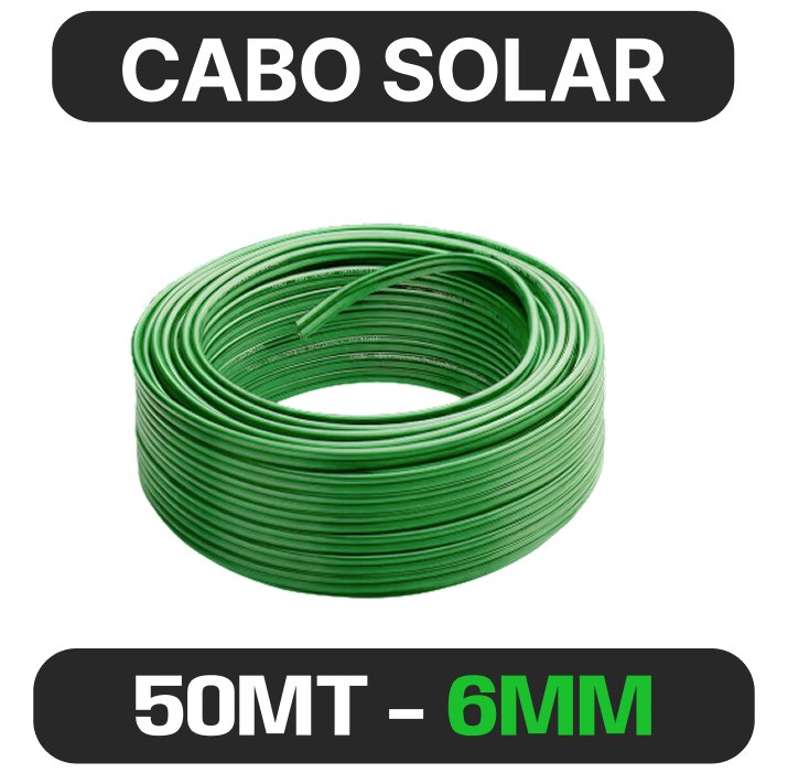CABO SOLAR 6MM VERDE 50MT