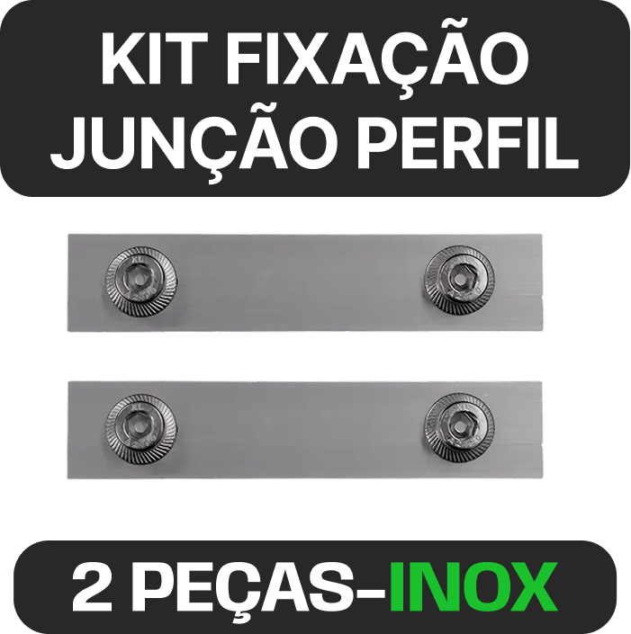 KIT JUNÇÃO PARA PERFIL 2.40MT / 2.70MT COM 2 UNIDADES