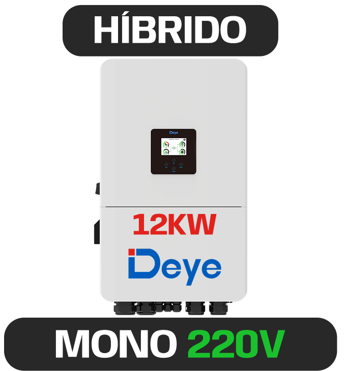 INVERSOR DEYE MONO HIBRIDO 12K 220V 2MPPT