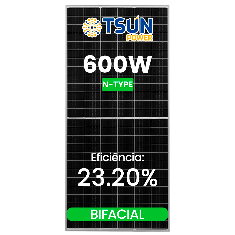 MODULO 600W N-TYPE TSUN BIFACIAL 30MM